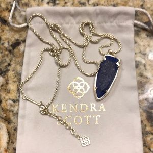 Blue arrowhead necklace